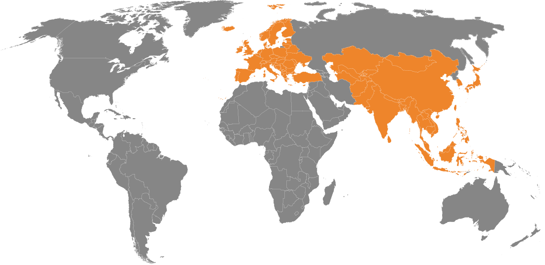 Mapa zasięgu terytorialnego działaności
